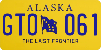 AK license plate GTO061