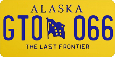 AK license plate GTO066