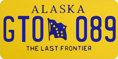 AK license plate GTO089
