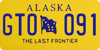 AK license plate GTO091