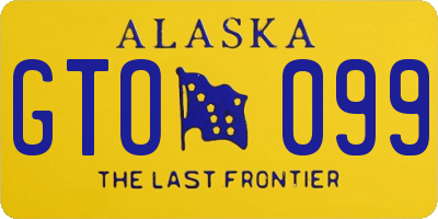AK license plate GTO099