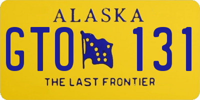 AK license plate GTO131