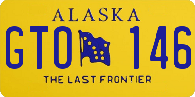 AK license plate GTO146