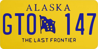 AK license plate GTO147