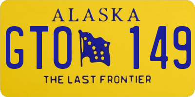 AK license plate GTO149