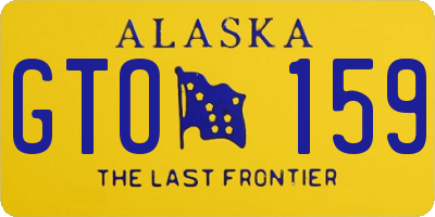 AK license plate GTO159