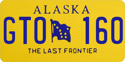 AK license plate GTO160
