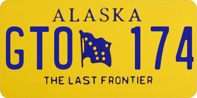 AK license plate GTO174