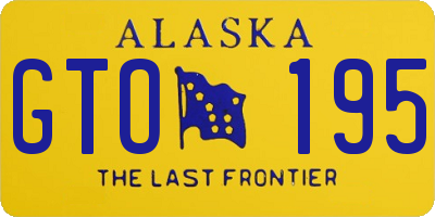 AK license plate GTO195