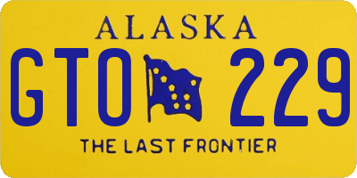 AK license plate GTO229