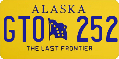 AK license plate GTO252