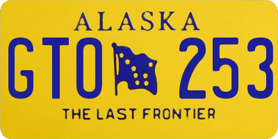 AK license plate GTO253