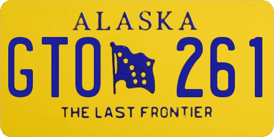 AK license plate GTO261