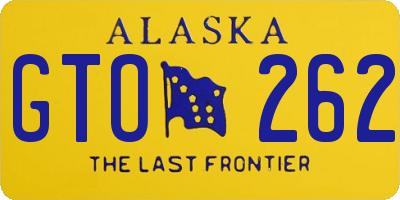 AK license plate GTO262