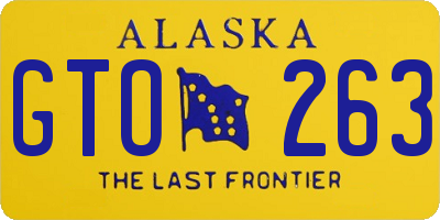 AK license plate GTO263
