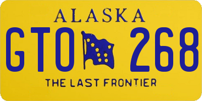 AK license plate GTO268