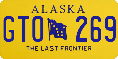 AK license plate GTO269