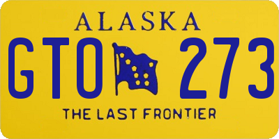 AK license plate GTO273