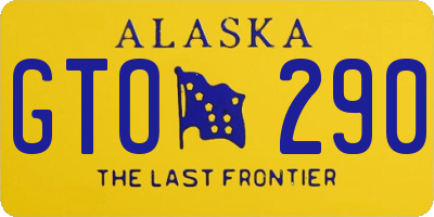 AK license plate GTO290
