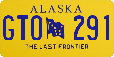 AK license plate GTO291