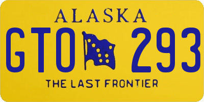 AK license plate GTO293
