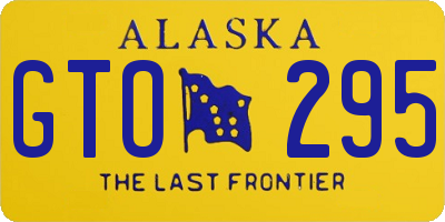 AK license plate GTO295