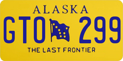 AK license plate GTO299