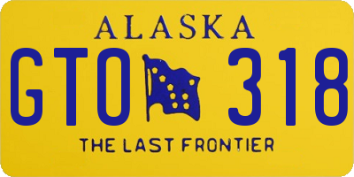 AK license plate GTO318