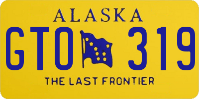 AK license plate GTO319