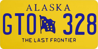AK license plate GTO328