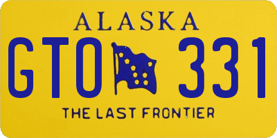 AK license plate GTO331
