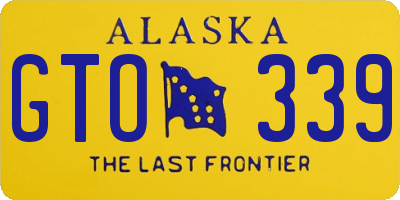 AK license plate GTO339