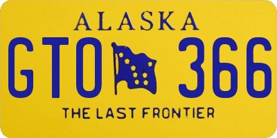 AK license plate GTO366