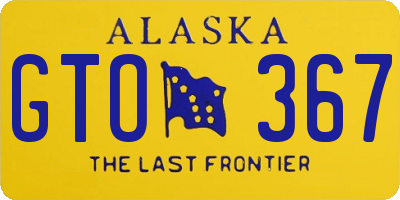 AK license plate GTO367