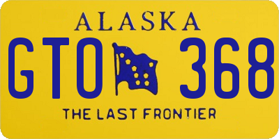 AK license plate GTO368