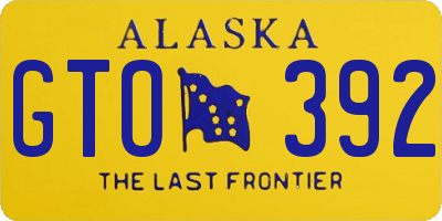 AK license plate GTO392