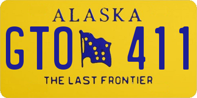 AK license plate GTO411