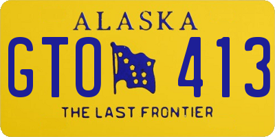 AK license plate GTO413
