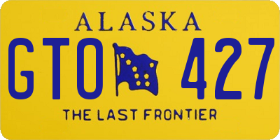 AK license plate GTO427
