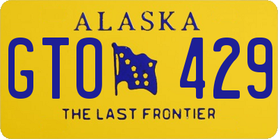 AK license plate GTO429