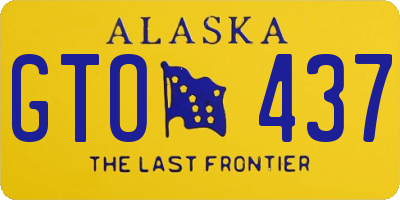 AK license plate GTO437