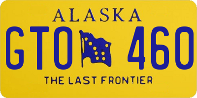 AK license plate GTO460