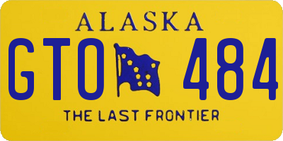 AK license plate GTO484