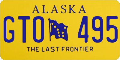 AK license plate GTO495