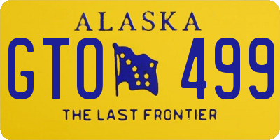 AK license plate GTO499