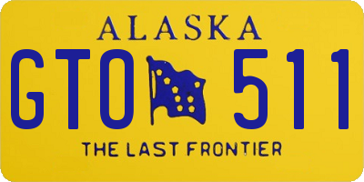 AK license plate GTO511