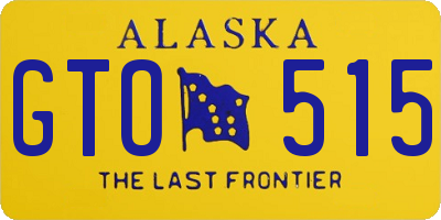 AK license plate GTO515