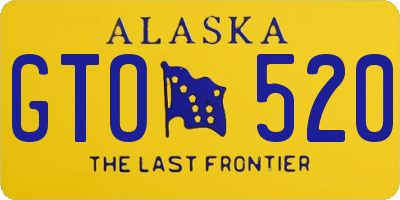AK license plate GTO520