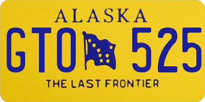 AK license plate GTO525