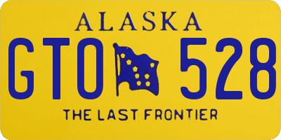 AK license plate GTO528